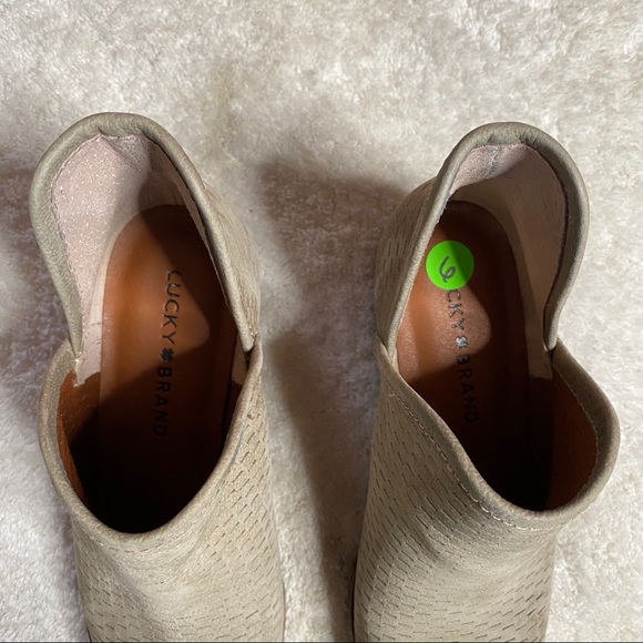 Lucky Brand Baley Perforated Leather Bootie - Picture 8 of 8